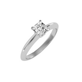 MoissaniteBay 0.75 CTW Emerald Colorless Moissanite Four Prong Contemporary Solitaire Engagement Ring