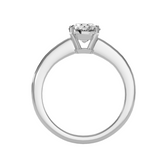 MoissaniteBay 1.18 CTW Round Colorless Moissanite Four Prong Basket Solitaire Engagement Ring