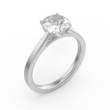 MoissaniteBay 1.20 CTW Infinity Colorless Moissanite Solitaire Ring