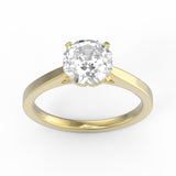 MoissaniteBay 1.20 CTW Infinity Colorless Moissanite Solitaire Ring
