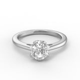 MoissaniteBay 0.82 CTW Infinity Colorless Moissanite Solitaire Ring