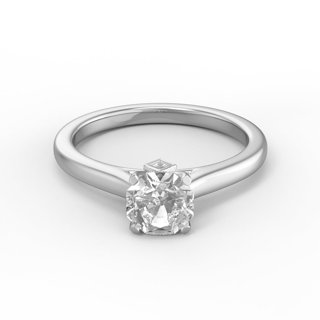 MoissaniteBay 0.84 CTW Infinity Colorless Moissanite Solitaire Ring