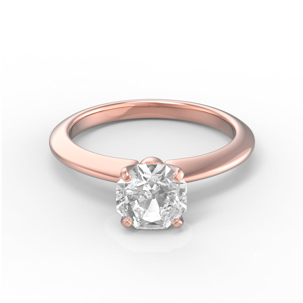 MoissaniteBay 1.00 CTW Infinity Colorless Moissanite Solitaire Ring