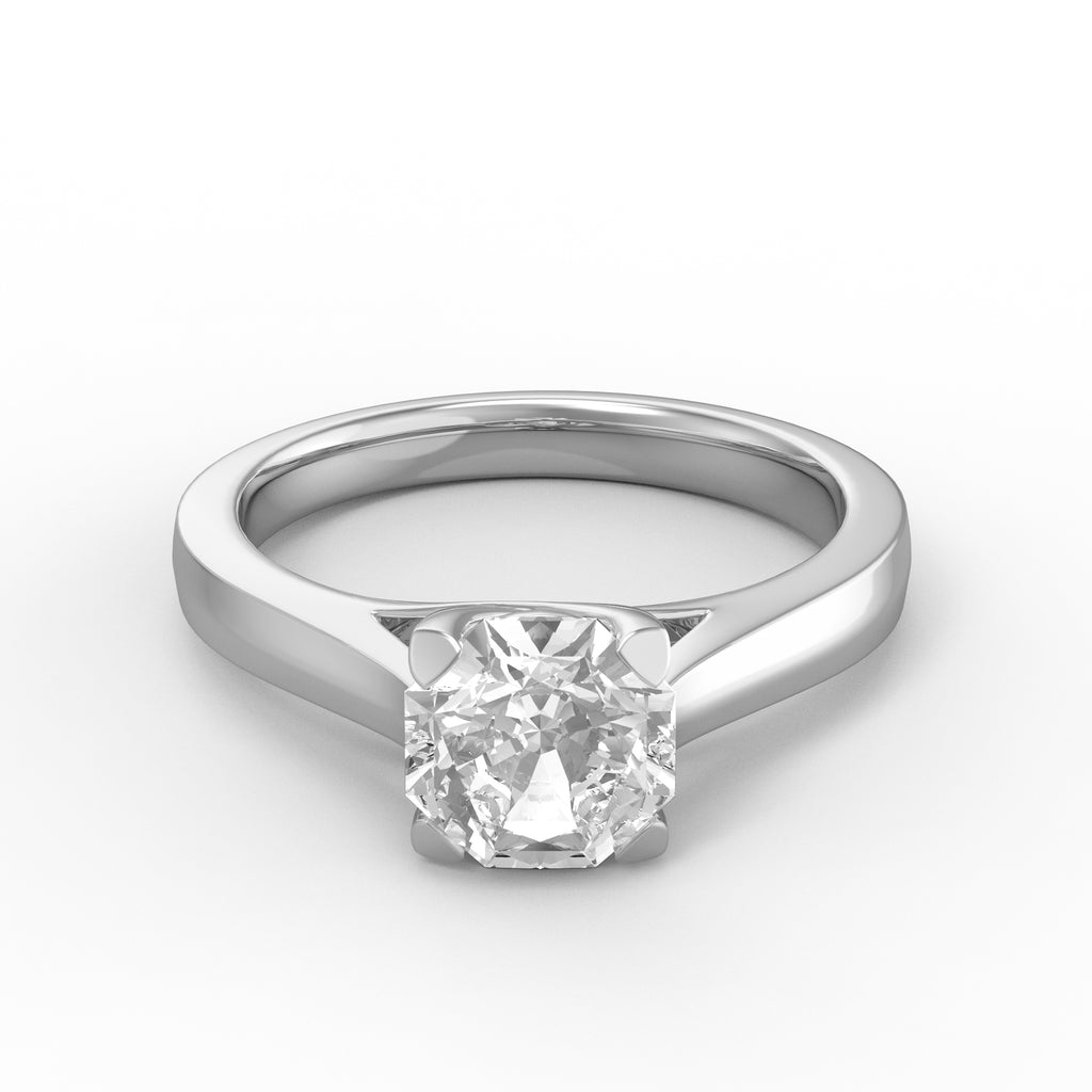 MoissaniteBay 1.25 CTW Infinity Colorless Moissanite Solitaire Ring
