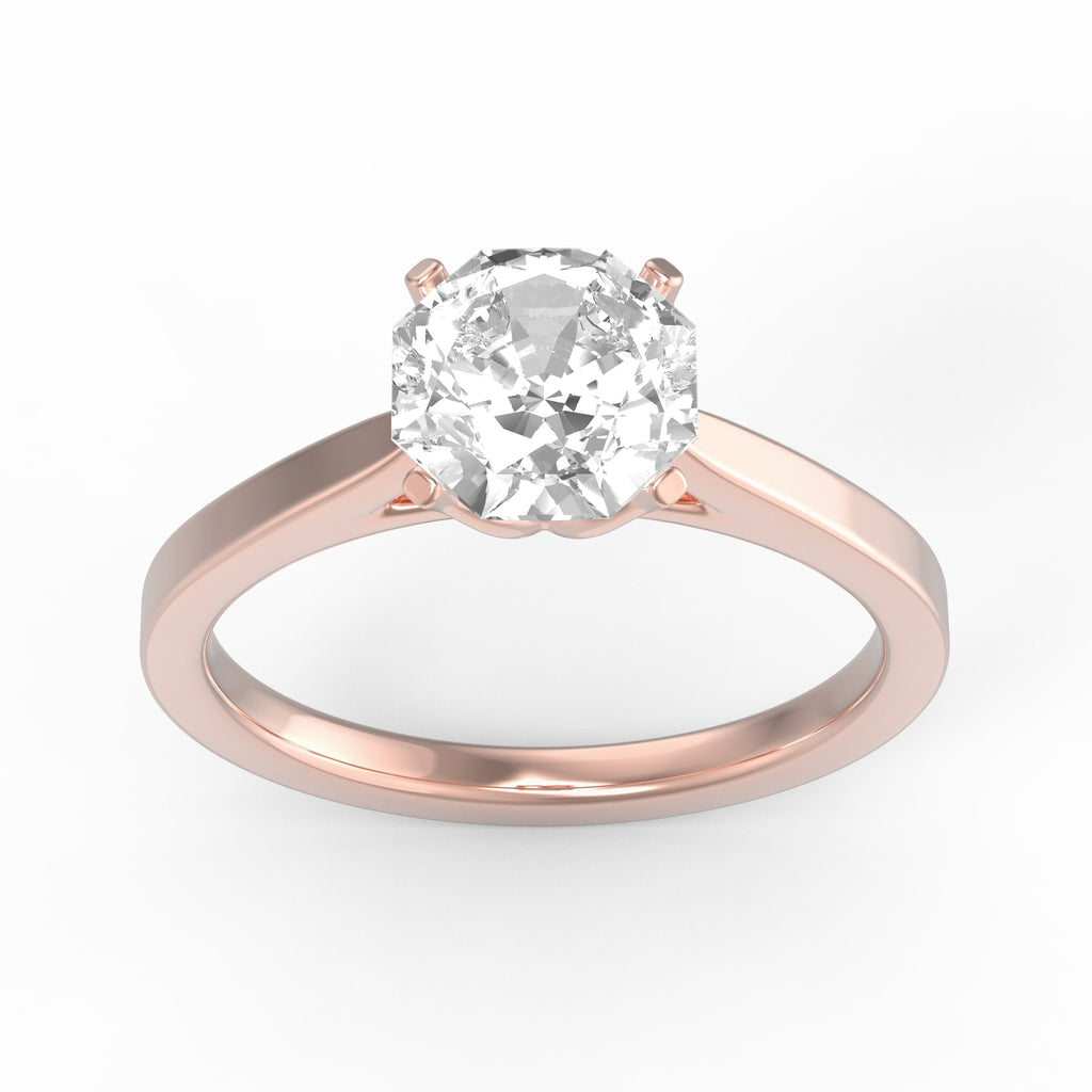 MoissaniteBay 1.31 CTW Infinity Colorless Moissanite Solitaire Ring
