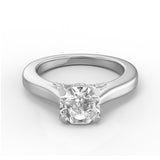 MoissaniteBay 1.45 CTW Infinity Colorless Moissanite Solitaire Ring