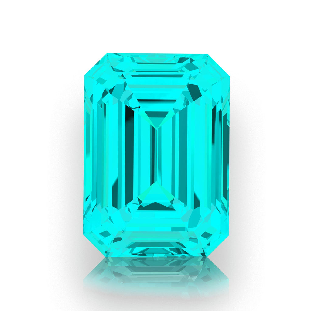 IceMoissanite Plus Emerald Cut Loose Lab Grown Luminaqua Stone