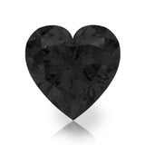 IceMoissanite Heart Cut Total Black Loose Moissanite Stone