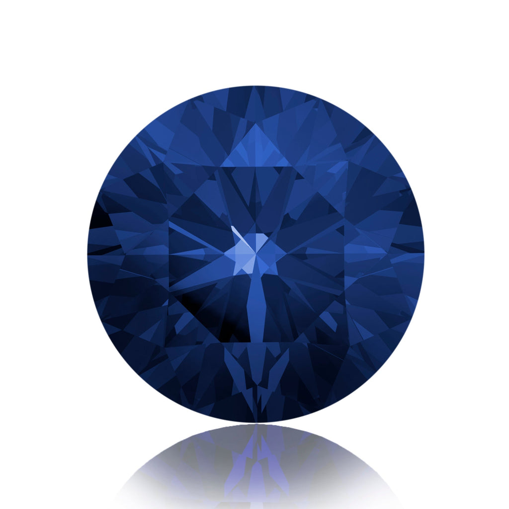 IceMoissanite Plus Round Cut Loose Lab Grown Blue Sapphire Stone