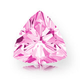 IceMoissanite Trillion Cut Royal Pink Loose Moissanite Stone